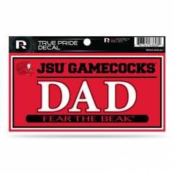 Jacksonville State University Gamecocks Dad Red - 3x6 True Pride Vinyl Sticker