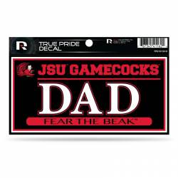Jacksonville State University Gamecocks Dad - 3x6 True Pride Vinyl Sticker
