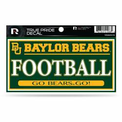 Baylor University Bears Football - 3x6 True Pride Vinyl Sticker