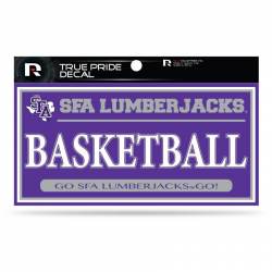 Stephen F. Austin State University Lumberjacks Basketball Purple - 3x6 True Pride Vinyl Sticker