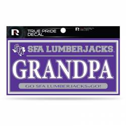 Stephen F. Austin State University Lumberjacks Grandpa Purple - 3x6 True Pride Vinyl Sticker