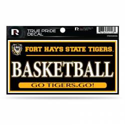 Fort Hays State University Tigers Basketball - 3x6 True Pride Vinyl Sticker