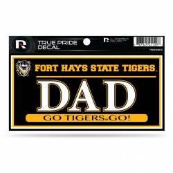 Fort Hays State University Tigers Dad - 3x6 True Pride Vinyl Sticker