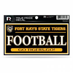 Fort Hays State University Tigers Football - 3x6 True Pride Vinyl Sticker