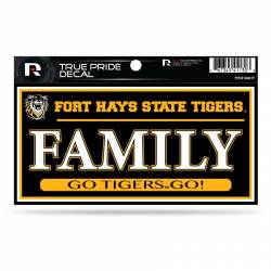 Fort Hays State University Tigers Family - 3x6 True Pride Vinyl Sticker