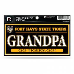 Fort Hays State University Tigers Grandpa - 3x6 True Pride Vinyl Sticker