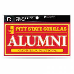 Pittsburg State University Gorillas Alumni - 3x6 True Pride Vinyl Sticker