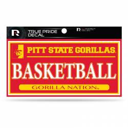 Pittsburg State University Gorillas Basketball - 3x6 True Pride Vinyl Sticker