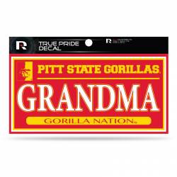 Pittsburg State University Gorillas Grandma - 3x6 True Pride Vinyl Sticker