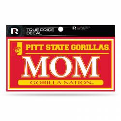 Pittsburg State University Gorillas Mom - 3x6 True Pride Vinyl Sticker