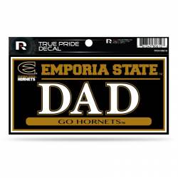 Emporia State University Hornets Dad - 3x6 True Pride Vinyl Sticker