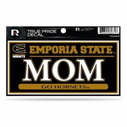 Emporia State University Hornets Mom - 3x6 True Pride Vinyl Sticker