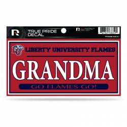 Liberty University Flames Grandma Red - 3x6 True Pride Vinyl Sticker