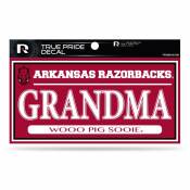 University Of Arkansas Razorbacks Grandma - 3x6 True Pride Vinyl Sticker