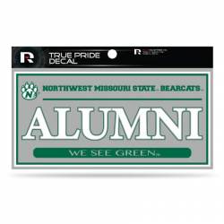 Northwest Missouri State University Bearcats Gray Alumni - 3x6 True Pride Vinyl Sticker