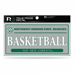 Northwest Missouri State University Bearcats Gray Basketball - 3x6 True Pride Vinyl Sticker
