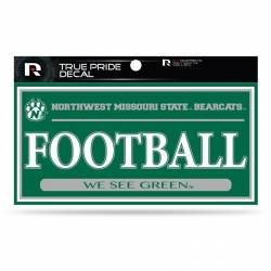 Northwest Missouri State University Bearcats Football - 3x6 True Pride Vinyl Sticker