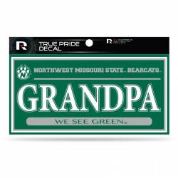 Northwest Missouri State University Bearcats Grandpa - 3x6 True Pride Vinyl Sticker