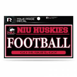 Northern Illinois University Huskies Football - 3x6 True Pride Vinyl Sticker