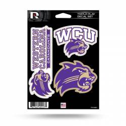 Western Carolina University Catamounts - 3 Piece Triple Play Sticker Sheet