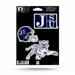 Jackson State University Tigers - 3 Piece Triple Play Sticker Sheet