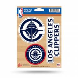 Los Angeles Clippers - 3 Piece Triple Play Sticker Sheet