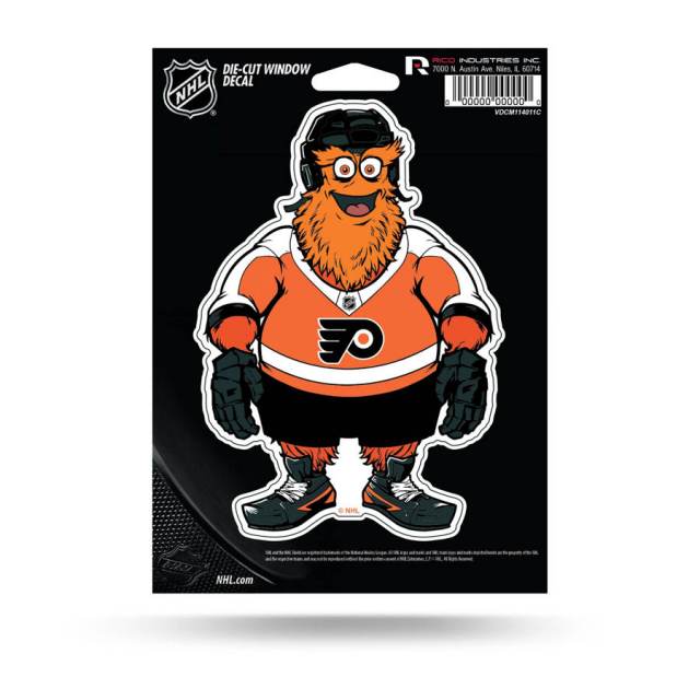 Philadelphia Flyers Mascot Gritty - 4x4 Die Cut Decal