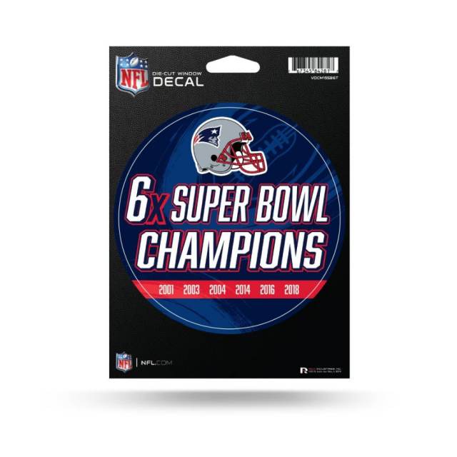 Patriots 6 Time Super Bowl Champions