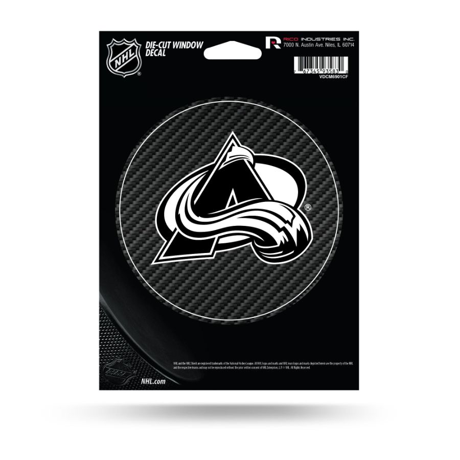 Colorado Avalanche - Die Cut Carbon Fiber Vinyl Sticker at Sticker Shoppe