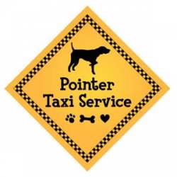 Pointer Taxi Service - Yellow Transport Magnet