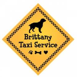 Brittany Taxi Service - Yellow Transport Magnet