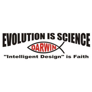 Evolution Is Science Bumper Sticker At Sticker Shoppe