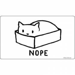 Nope Cat - Vinyl Sticker