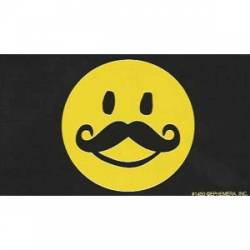 Smile Face With Mustache - Sticker