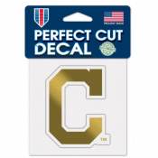 Cleveland Indians - 4x4 Gold Metallic Die Cut Decal