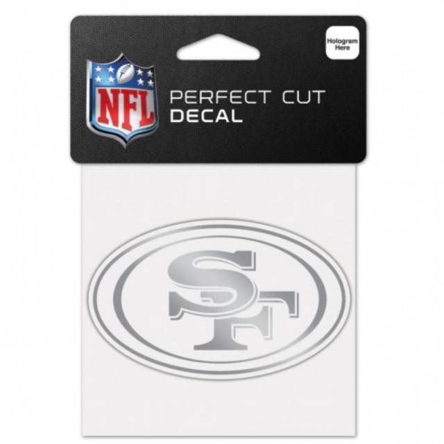 49ers Die Cut Metallic Sticker