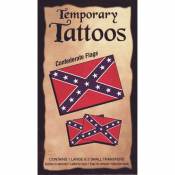 Confederate Rebel Flag - Temporary Tattoos