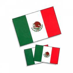 Mexico Flag - Temporary Tattoos