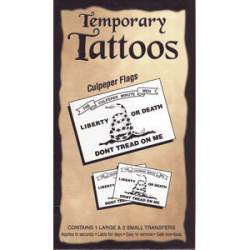 Culpeper Flag - Temporary Tattoos