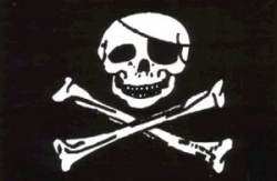 Jolly Roger Pirate Medium - Sticker