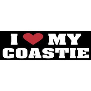 I Love My Coastie Decal