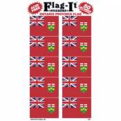 Ontario Province Canada Flag - Pack Of 50 Mini Stickers