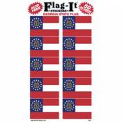 Georgia State Flag - Pack Of 50 Mini Stickers