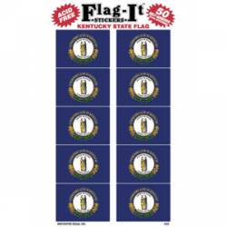 Kentucky State Flag - Pack Of 50 Mini Stickers