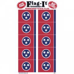 Tennessee State Flag - Pack Of 50 Mini Stickers