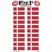 Denmark Flag - Pack Of 60 Mini Stickers