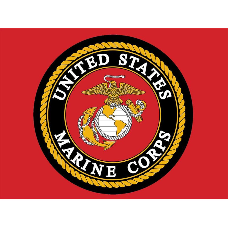 United States Marines Seal Flag - Sheet Of 10 Mini Stickers at Sticker ...