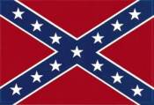 Confederate Rebel Flag - Static Cling