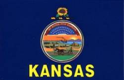 Kansas Flag - Sticker
