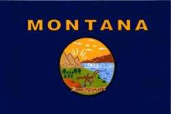 Montana Flag - Sticker
